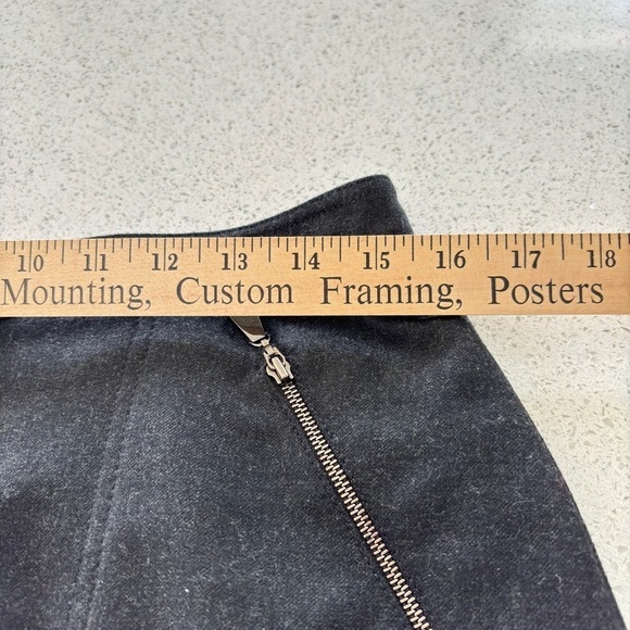 Doncaster Black Zipper Midi Pencil Skirt Wool Fully Lined Sz 10 Luxury Designer - Picture 10 of 13